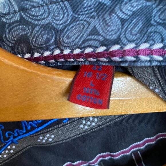 Men's Robert Graham Long Sleeve Button Down Shirt - Picture 4 of 5